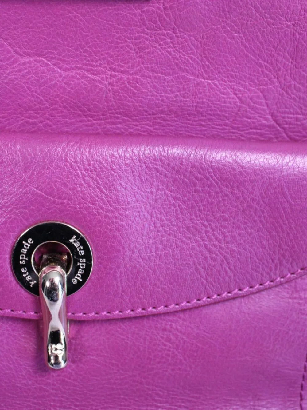 Kate Spade New York Serena Kent Leather Shoulder Bag - Raspberry Magenta Pink